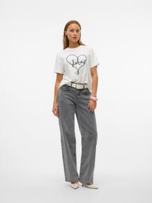 Vero Moda VMFEA Marškinėliai -Snow White - 10321312