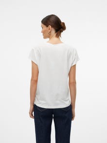 Vero Moda VMGLENNY T-Shirt -Snow White - 10321316