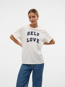 Vero Moda VMHALLE T-Shirt -Snow White - 10321318