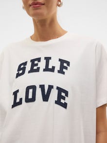 Vero Moda VMHALLE T-Shirt -Snow White - 10321318