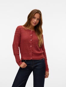Vero Moda VMDANIA Knit Cardigan -Marsala - 10321320