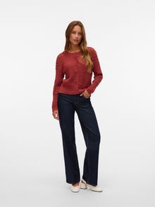 Vero Moda VMDANIA Knit Cardigan -Marsala - 10321320