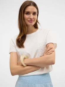 Vero Moda VMHANNE T-Shirt -Snow White - 10321321