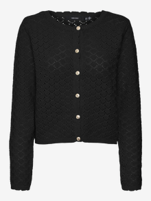 Vero Moda VMJACKIE Stickad kofta -Black - 10321348