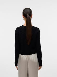 Vero Moda VMJACKIE Stickad kofta -Black - 10321348