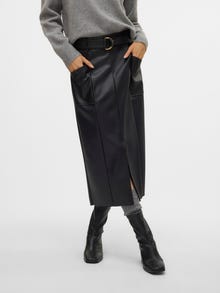 Vero Moda VMVELLA Midi skirt -Black - 10321360