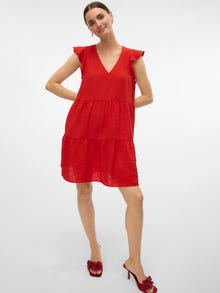 Vero Moda VMKITA Midimekko -Aura Orange - 10321364