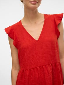 Vero Moda VMKITA Sukienka midi -Aura Orange - 10321364