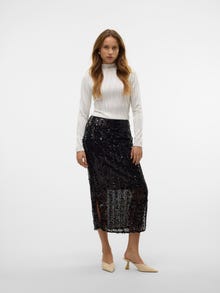 Vero Moda VMEFA Vita media Gonna lunga -Black - 10321448