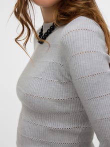 Vero Moda VMPAULA Pullover -Light Grey Melange - 10321460