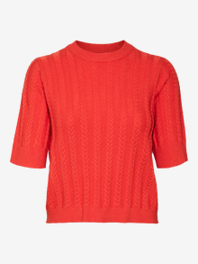 Vero Moda VMJENNY Neulepuserot -Fiery Red - 10321462