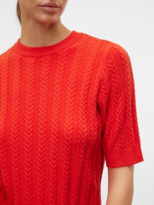 Vero Moda VMJENNY Pullover -Fiery Red - 10321462