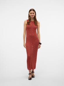 Vero Moda VMNEWVERENA Langes Kleid -Marsala - 10321553