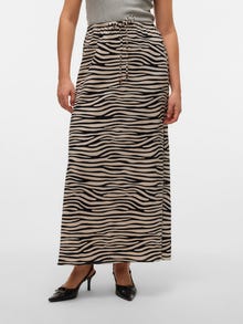 Vero Moda VMMYMILO Średnia talia Długa spódnica -Black - 10321622