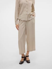Vero Moda VMMYMILO Hög midja Byxor -Silver Lining - 10321626
