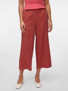 Vero Moda VMMYMILO Wysoka talia Spodnie -Marsala - 10321626