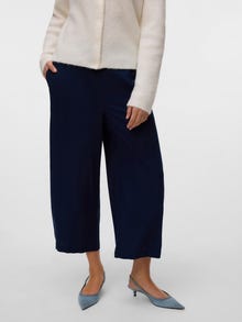 Vero Moda VMMYMILO High waist Trousers -Navy Blazer - 10321626