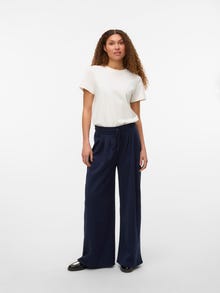 Vero Moda VMJANET Vita alta Pantaloni -Navy Blazer - 10321695