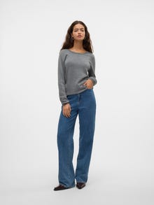 Vero Moda VMCARE Sweter -Medium Grey Melange - 10321710