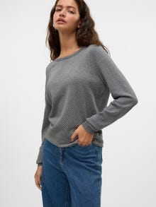 Vero Moda VMCARE Sweter -Medium Grey Melange - 10321710