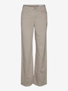 Vero Moda VMTESSA Hohe Taille Weiter Beinschnitt Jeans -Moon Rock - 10321759