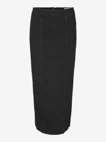 Vero Moda VMMEDUSA Hohe Taille Midirock -Black Denim - 10321775
