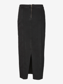 Vero Moda VMMEDUSA Hohe Taille Midirock -Black Denim - 10321775
