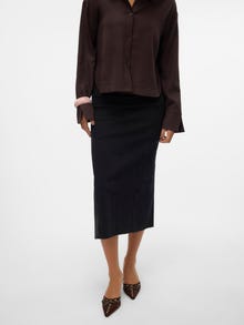 Vero Moda VMMEDUSA High waist Midi skirt -Black Denim - 10321775