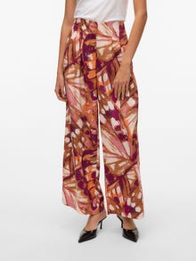 Vero Moda VMLINEA Mid waist Trousers -Lion - 10321829