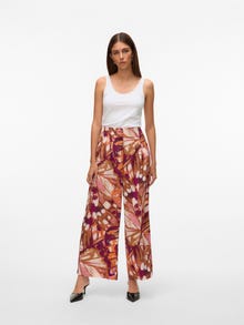 Vero Moda VMLINEA Mid waist Trousers -Lion - 10321829