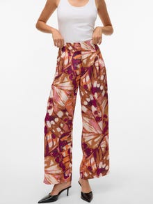 Vero Moda VMLINEA Mid waist Trousers -Lion - 10321829