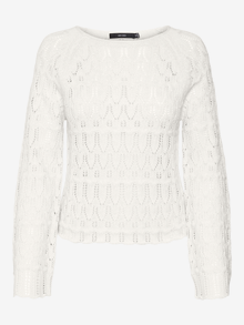 Vero Moda VMFABIENNE Sweter -Snow White - 10321838