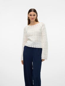 Vero Moda VMFABIENNE Sweter -Snow White - 10321838