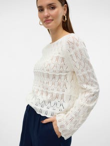 Vero Moda VMFABIENNE Sweter -Snow White - 10321838