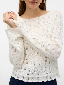 Vero Moda VMFABIENNE Sweter -Snow White - 10321838