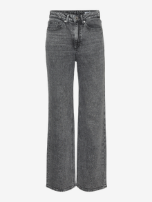Vero Moda VMTESSA Wysoki stan Krój wide leg Jeans -Light Grey Denim - 10321888