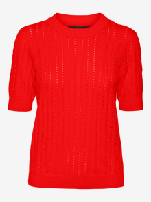 Vero Moda VMMORENA Megztinis -Fiery Red - 10321893