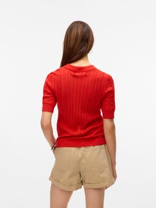 Vero Moda VMMORENA Megztinis -Fiery Red - 10321893