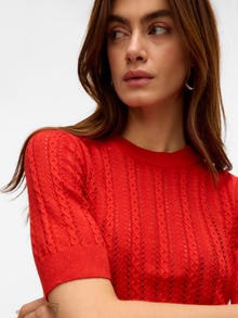 Vero Moda VMMORENA Megztinis -Fiery Red - 10321893