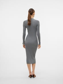 Vero Moda VMWILLOW Long dress -Medium Grey Melange - 10321939
