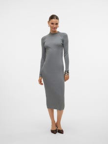 Vero Moda VMWILLOW Lång klänning -Medium Grey Melange - 10321939