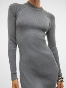 Vero Moda VMWILLOW Langes Kleid -Medium Grey Melange - 10321939