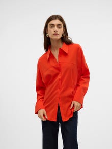 Vero Moda VMKIA Shirt -Fiery Red - 10321946