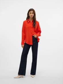 Vero Moda VMKIA Shirt -Fiery Red - 10321946