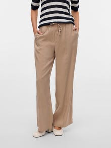 Vero Moda VMKIA Vidutinio aukščio juosmuo Kelnės -Silver Mink - 10321947