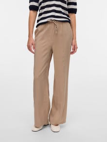 Vero Moda VMKIA Vidutinio aukščio juosmuo Kelnės -Silver Mink - 10321947