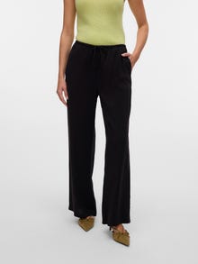 Vero Moda VMKIA Vidutinio aukščio juosmuo Kelnės -Black - 10321947