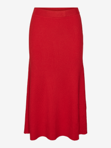 Vero Moda VMWILLOW Mid waist Midi skirt -Salsa - 10321953