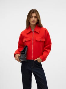 Vero Moda VMFORTUNEFREJ Jacket -Fiery Red - 10321977
