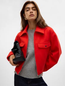 Vero Moda VMFORTUNEFREJ Jacket -Fiery Red - 10321977